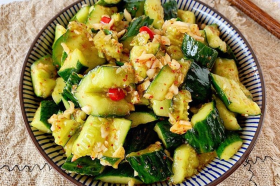 Spicy, Sour, and Crispy Cold Cucumber Salad