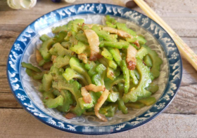 Stir-Fried Pork Belly with Bitter Melon