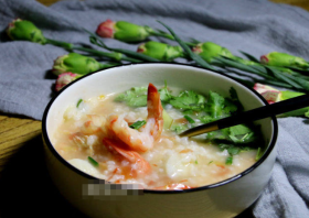 Tomato Fish Fillet and Shrimp Congee